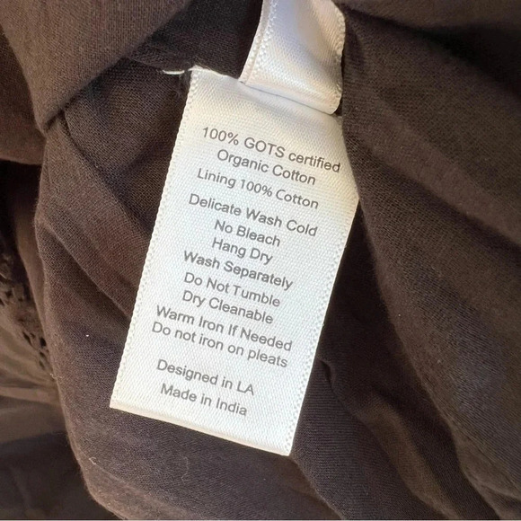 St. Roche Fountain Dress Organic Cotton Black 4 NWT Spring Feminine Contemporary - Picture 11 of 11